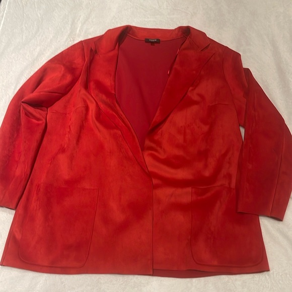 Beautiful Red Faux suede Blazer ♥️ - Picture 1 of 7